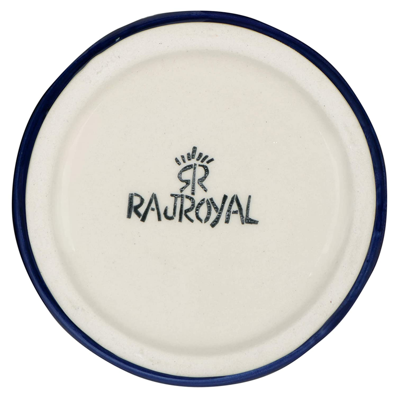 RAJ ROYAL Ceramic Cornichon Jar - 1 Piece, Blue